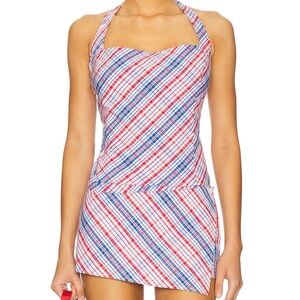 Frankies Bikinis Red and Blue set